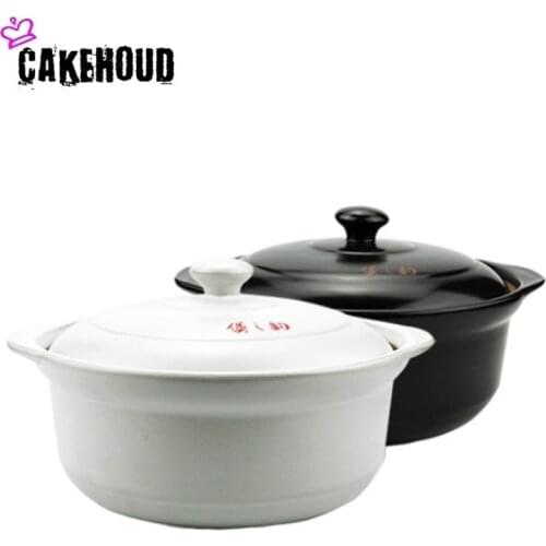 CAKEHOUD Household Multi-function Soup Pot High Temperature With Lid Binacle Casserole Large Capacity Ceramic Porridge Soup Pot