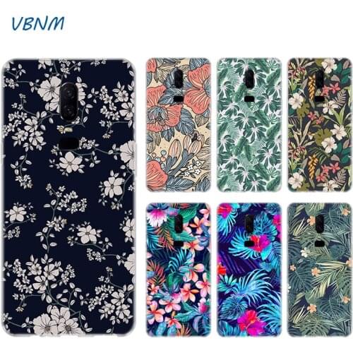 Flower Leaf Pattern Heart Soft Rubber TPU Silicone Phone Back Case For OnePlus One Plus 1+ 8 7T 7 Pro 6 6T 5 5T 3 3T Coque Cover