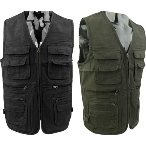 Outdoor Quick-Dry Fishing Vest Men Multi Pockets Vests Fishing Hunting Waistcoat Travel Photography Jackets XL/2XL/3XL