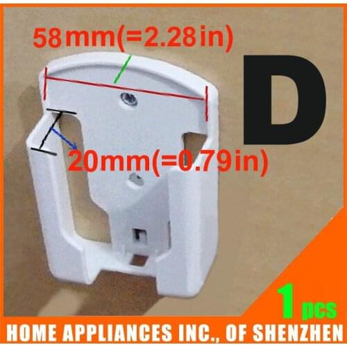 TV DVD Air Conditioner Wall Mount Remote Control Holder Wall Mounted 58mm*20mm(2.28in*0.79in)