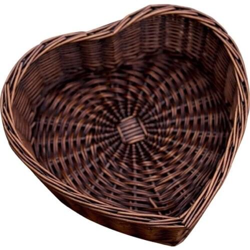 New Newborn Photography Props Box Container Studio Shooting Props Heart-shaped Woven Basket Baby Photo Props Kids Toys for Child