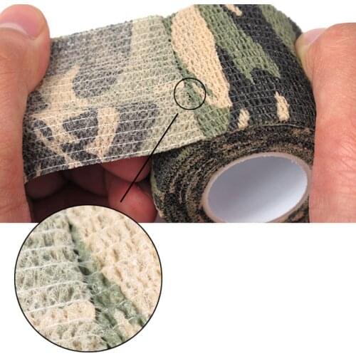 New arrive Retaining Plastic Retractable Non-woven Outdoor Camouflage Tape Hunting Hunting Camouflage Cycling Stickers Tape