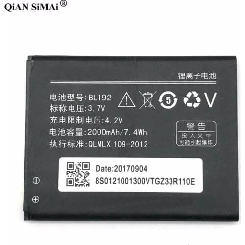 New High Quality BL192 2000mAh battery For Lenovo A300 A750 A388T A529 A526 A680 A590 A328 A328T phone