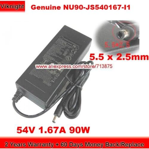 Genuine NU90-JS540167-I1 54V 1.67A AC Adapter NU90-JS540167-L1 for Dlink DGS-1008P ESV160535 Power Supply