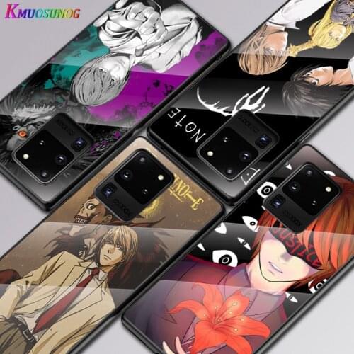 Hot Anime Death Note For Samsung Galaxy S20 FE S10e S10 S9 S8 Ultra Plus Lite Plus 5G Tempered Glass Cover Phone Case