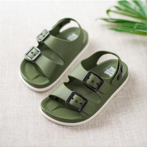 Summer Boys Sandals Kids Beach Shoes Leather Children Male Non-slip Rubber Sport Sneakers PVC Casual Sandalia Infantil