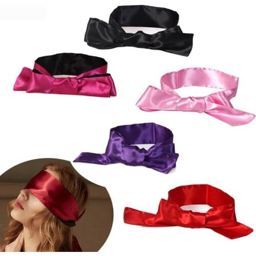 Sexy Lingerie Porn Masque For Sex Toys Sexy Satin 1.5m Eye Mask Black Blindfolded Patch Fetish For Sex Game Erotic Costumes