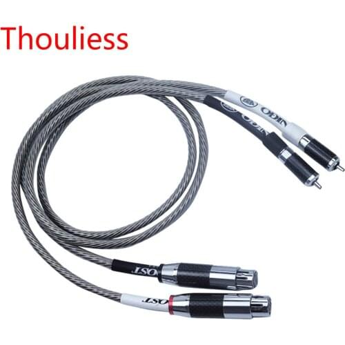 Thouliess Pair Single Crystal Silver Nordost Odin RCA Male to 3pin XLR Balanced Reference Interconnect with Carbon Fiber P-g