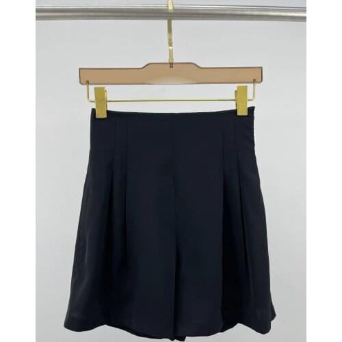 High Street Solid Mini Shorts for Women Autumn 2021 New Runway Design High Waist Shorts Ladies Top Fashion Shorts Lady