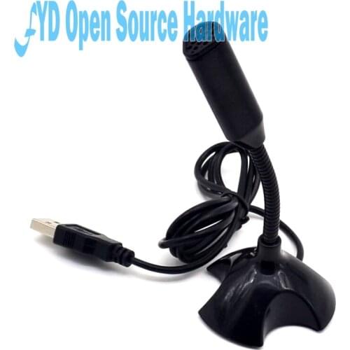 1pcs Portable Studio Speech Mini USB Microphone Stand Mic With Holder For Microfono Computer Microphones For PC Laptop Mac