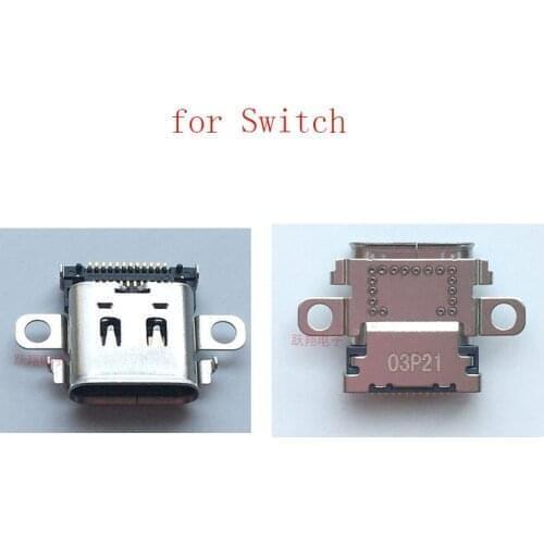 10pcs Original Power Charger Connector For NS Switch Repair Parts Charging Power Port Socket TYPE-C Charger Socket For switch