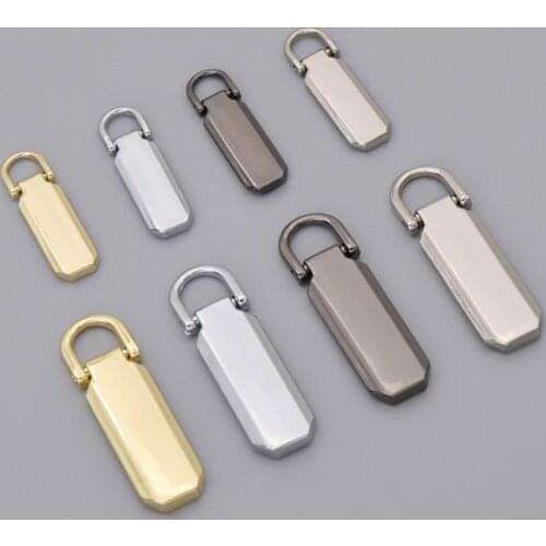 10Pcs Detachable 3# 5# Metal Zipper Pullers For Sliders Head Repair Kits Pull Zipper Tab DIY Sewing Accessories