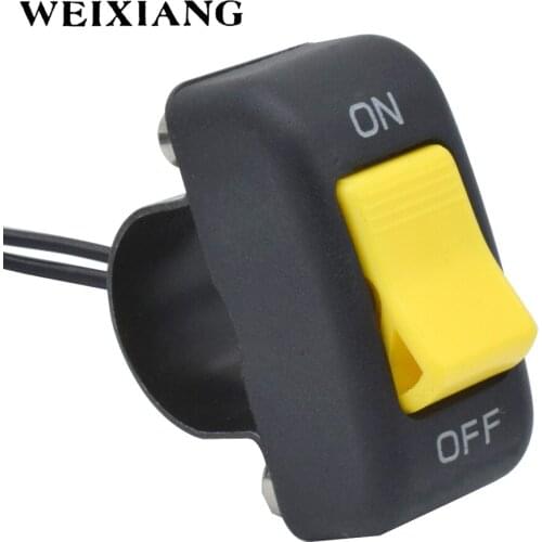 12V 7/8'' 22mm Motorcycle Handlebar ON-OFF Button Switch for LED Headlight Fog Light Motorcycle Switches Accessory