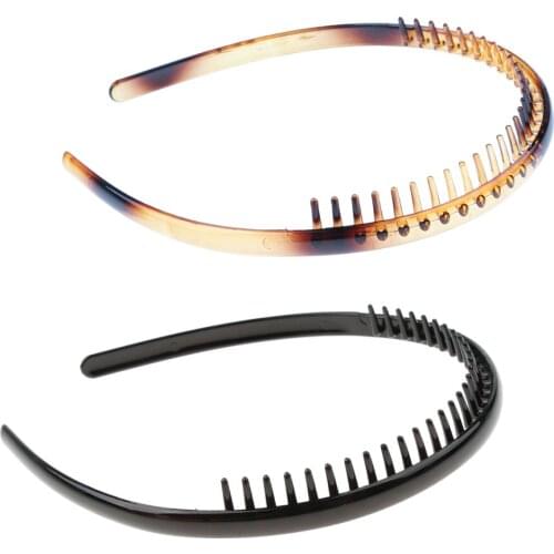 2/set Resin Zigzag Headband Sports Football Hoop Band for Women Men