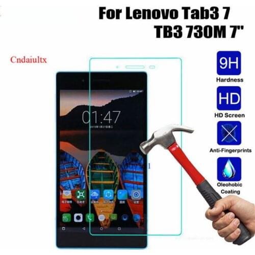 2PCS 9H 2.5D Tempered Glass Screen Protector Film for Lenovo Tab3 7 730 730M 730X 730F(Tab3 TB3-730M) (Not Tab 3 7 710 !!!)