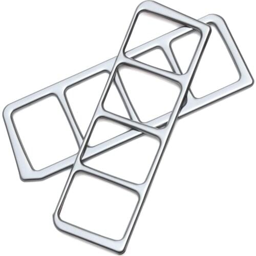 2pcs Stainless Steel Headlight switch control panel decorative box For Nissan X-TRAIL Xtrail X trail T32 2013+ Qashqai J11 2014