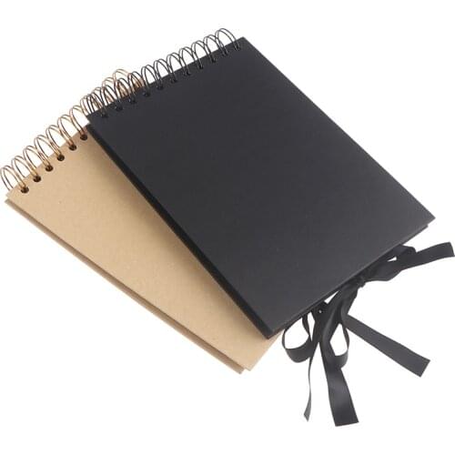 DIY Scrapbooking Picture 12 Marker Pens Wedding Birthday Childrens Gift Photo Albums 60 Black Pages Memory Books A4 Craft Paper