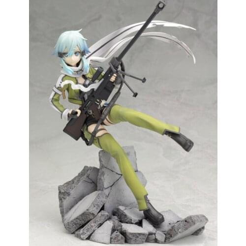 Anime Sword Art Online II Gun Gale online GGO Asada Shino Sinon Phantom Bullet Ver. PVC Action Figure Collectible Doll Toys New