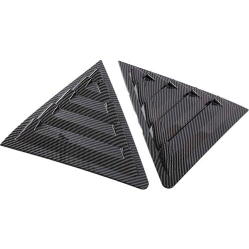 For Toyota Corolla 2013-2018 Car Rear Side Window Louvers Air Vent Scoop Shade Cover Blind Trim Accessories