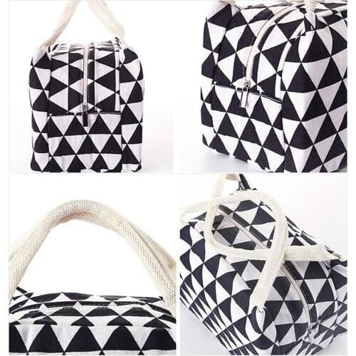 Home Storage Outdoor Picnic Bag For Women Kids Men Insulated Canvas Box Tote Bag Thermal Cooler Food Lunch Bags