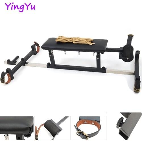 Sex Slavery Chair SM Bondage Gear Sex Game BDSM Toys Handcuffs Shackle Bundle Tool Sex Furniture Strap-on Chair Erotic Supplies