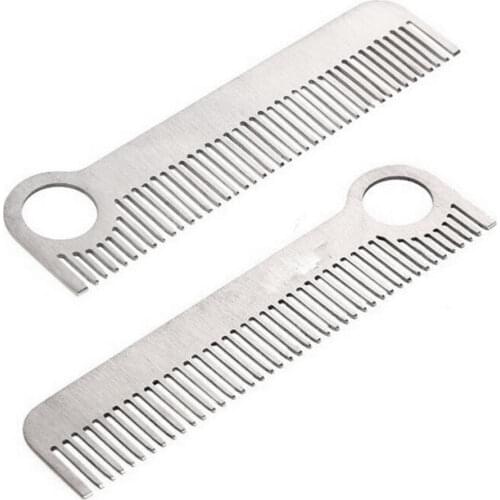 1 Pc Stainless Steel Hair Combs EHealth Care Tools for Women Men Unisex DC Gear Tactical Pocket Comb Wholesale