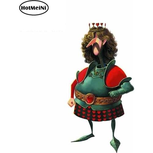 HotMeiNi 13cm x 6.4cm For Alice In Wonderland Funny Car Stickers Fashion DIY Hip Hop Vinyl Car Wrap Bumper Decoration