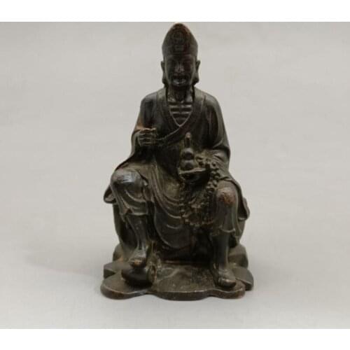 China brass ji gong Buddha crafts statue