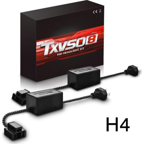 H4 HID LED Headlight Conversion Kit Canbus Error Free Anti Flicker Resistor Canceller Decoder (2pcs)