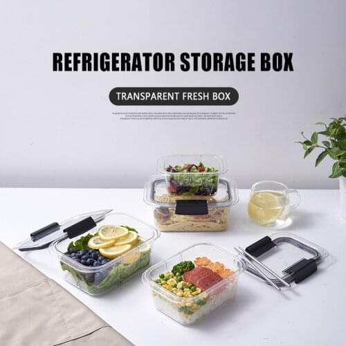 Fruit Vegetable Food Fresh-keeping Box Plastic Storage Box Refrigerator Storage Box Kitchen Accessories Household Storage Box