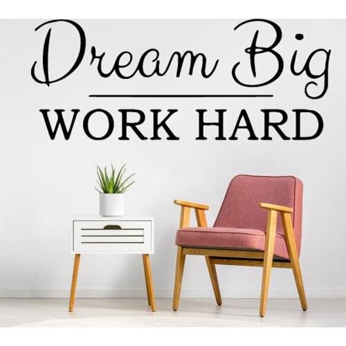 Motivational Quotes Wall Sticker Sentences Phrases Vinyl Decals Company Office Wall Decor Living Room Decoration Inspirational