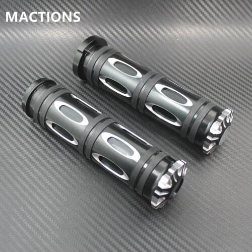 Motorcycle 1" CNC Aluminium Black Handlebar Hand Grips For Harley Electronic Model Touring Tri-Glide 2008-2017 2016