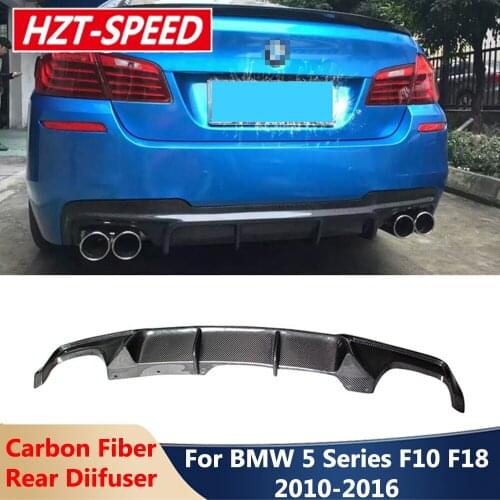 MP Style Rear Carbon Fiber Front Bumper Shovel Lip Chin Diffuser Car Body Kit For BMW F10 F18 520i 520Li 525Li 535Li MT 2010-16