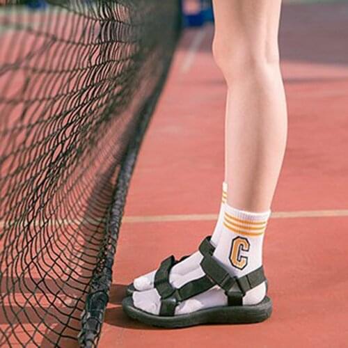 Fashion Womens Socks Cotton Rainbow Stripes Christmas Gift Classic Warm Casual Tide Harajuku Funny Cute Pop Korean Socks