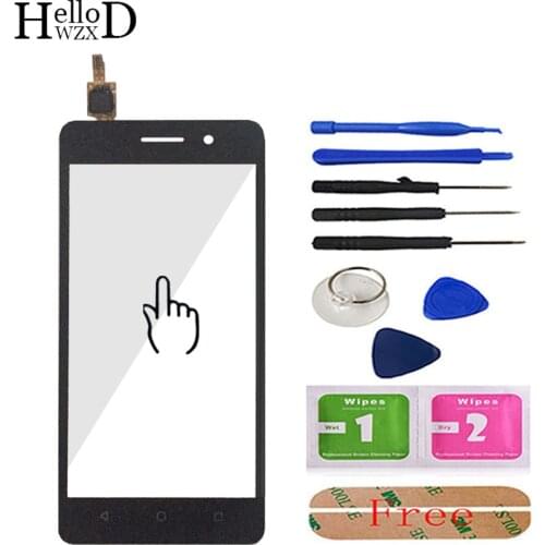 HelloWZXD Front Touch Glass For Huawei G Play Mini CHC-U01 CHC-U003 Honor 4C Touch Screen Digitizer Panel Lens Sensor + Adhesive