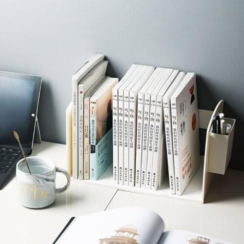 Bookend Book Support Stand Multifunction Book Folder Bookshelf with Pen Holder Desk Organizer Office Accessories