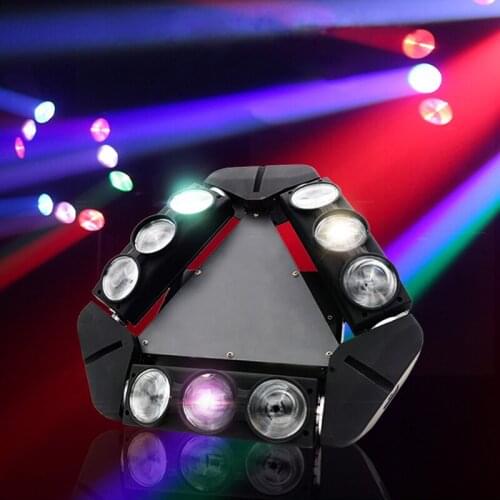 9x12W RGBW LED Spider Light DMX control Stage lighting Professional Moving Head Beam Light projector DJ disco music party lights
