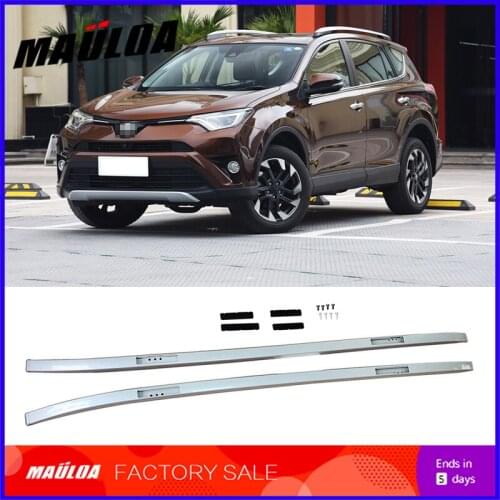 High quality Aluminium alloy screw install side rail bar roof rack for RAV4 2019 19 roof rack