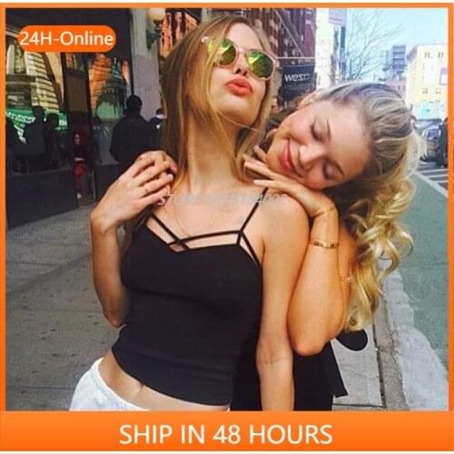 2020 Summer Camis Women Sexy Modal Cotton Breast Cross Vest Tops Female Short Style Backless Tank Girls Brief Fashion Tanks Top