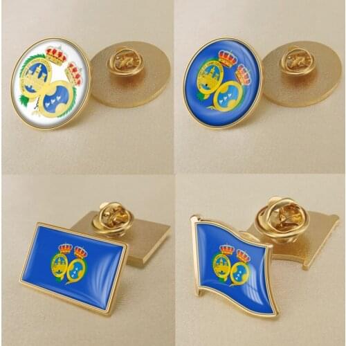 Coat of Arms of Huelva Province of Spain Flag Lapel Pins/Broochs/Badges