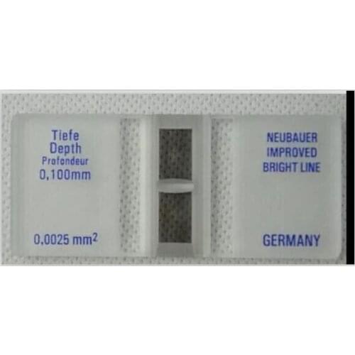 10pcs blood cell counting chamber Hemocytometer with bright line for lab study