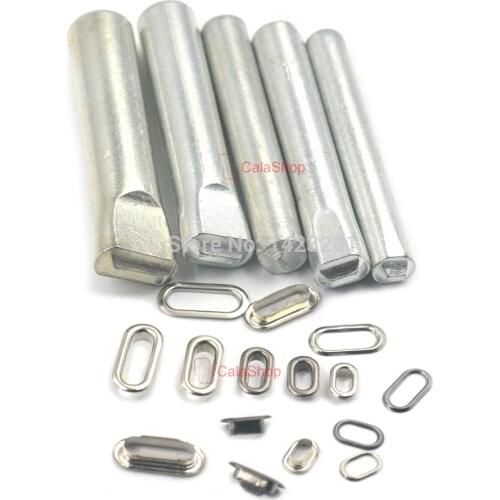 20 Pcs / Lot Brass Oval Eyelets Grommet With 1 PCS Tool Washer For Canvas Clothing Bags Purse Craft DIY Handwork