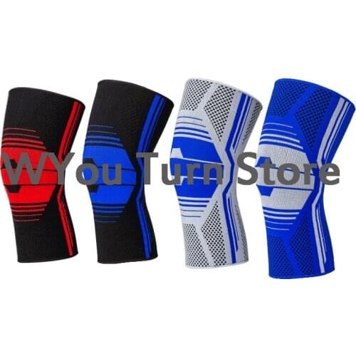 2016 Free Shipping 1 Pc 3 Color Knee Support Brace Arthritis Injury Gym Sleeve Elasticated Bandage Pad Elbow & Knee Pads