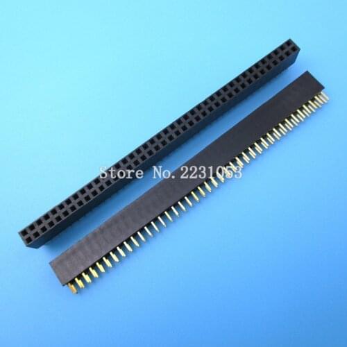 5PCS/LOT 2.54mm 2 x 40 Pin Double Row Pin Female Pin In Header Strip