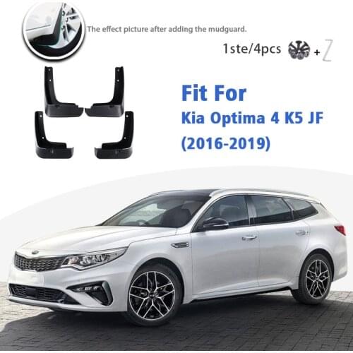 Mudflaps For Kia Optima 4 K5 JF 2016-2019 Front Rear 4pcs Mudguard car Accessories Auto styline Mud Flap Splash Guards