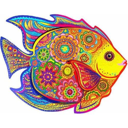 Wooden Jigsaw Puzzle Small Size Puzzle Unique Shape Jigsaw Pieces-Beautiful Animal for Adults and 14 Years age up Teens Jigsaw