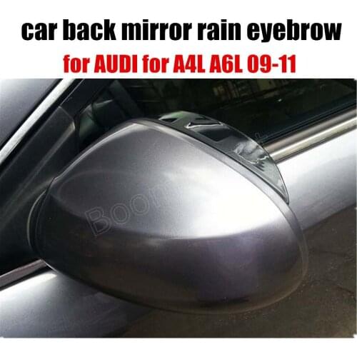 For AUDI for A6L A4L 09-11 a pair car Rear View Mirror Rainproof Blades back Mirror Rain Eyebrow Rain Cover