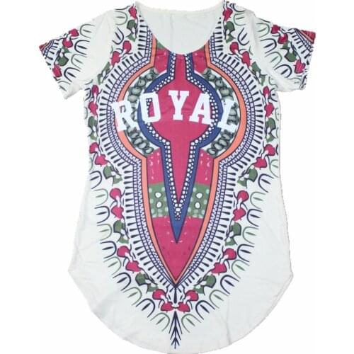 Fast shipping)2015 New fashion design african traditional print cotton Dashiki T-shirt dress for unisex (MADE IN THAILAND)