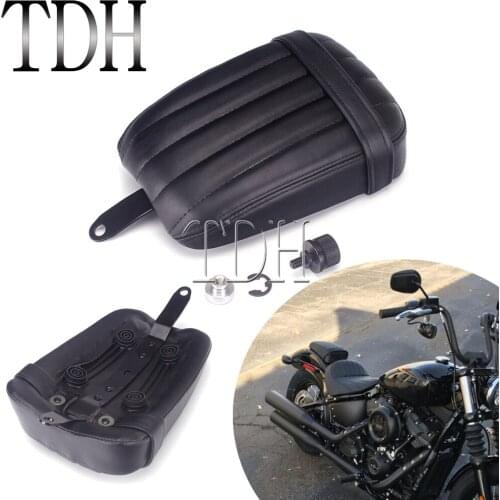 Motorcycle Retro Fender Seat Rear Passenger Seat Cushion For Harley Softail Slim FLSL Street Bob FXBB 2018-2020 Tail Pilliow Pad