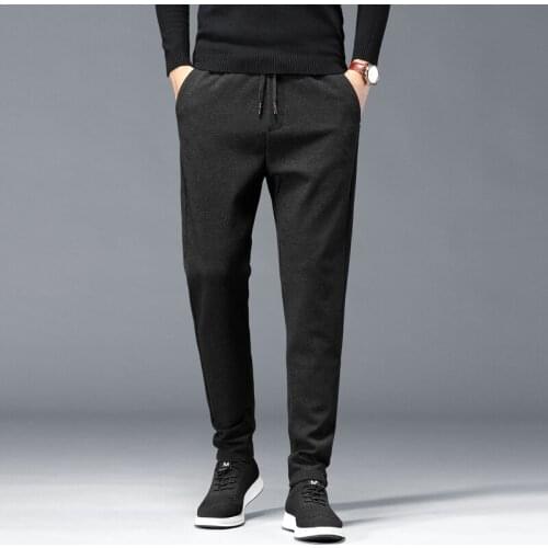 Mens Fashion Slim Casual Pants 2021 The New Elastic Drawstring Fall/winter Sweatpants Mens Sports Jogging Pants Brand Clothes
